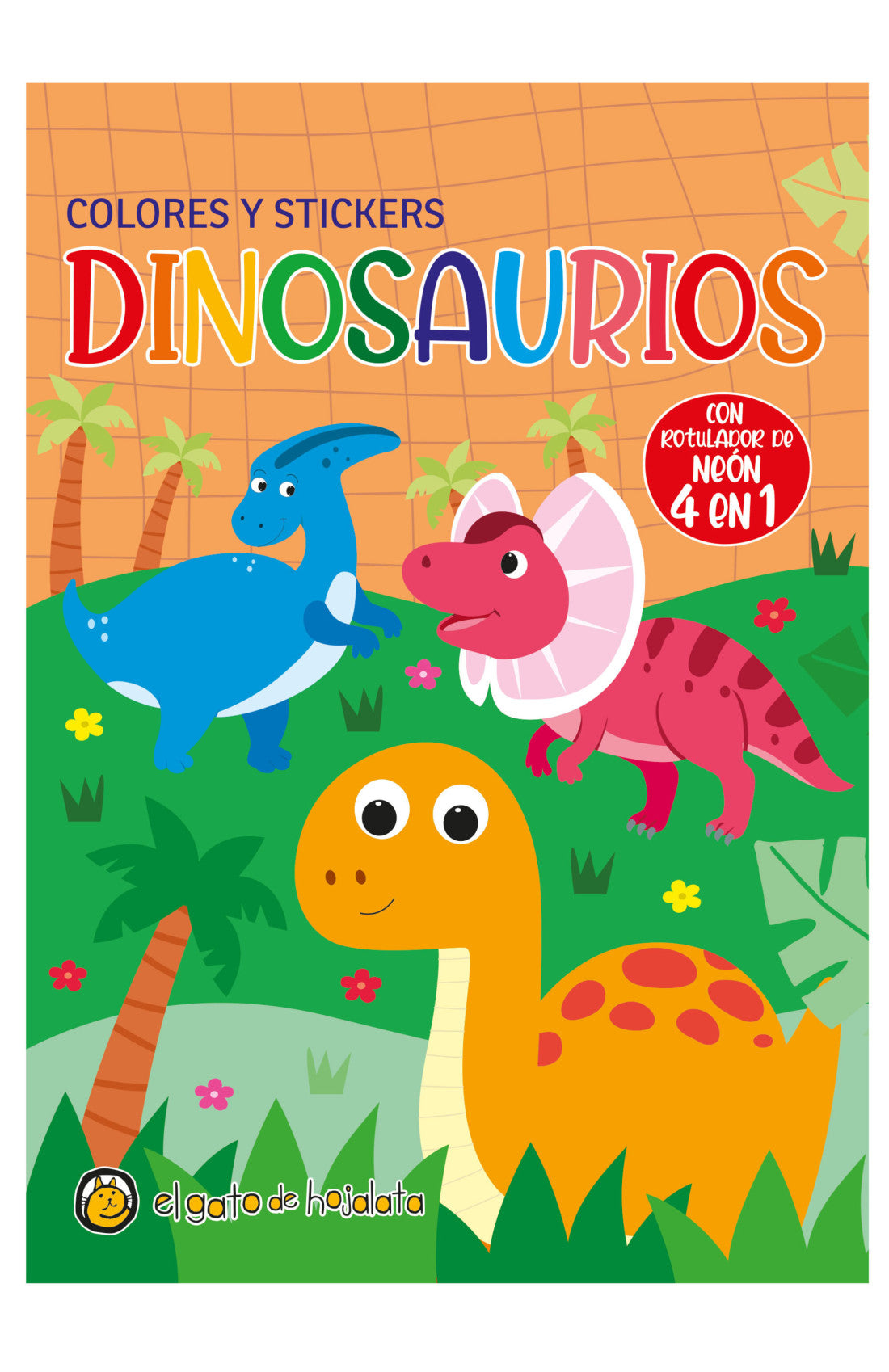 Colores Y Stickers Dinosaurio
